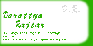 dorottya rajtar business card